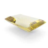 Baguette Cut Yellow Sapphire PNG & PSD Images