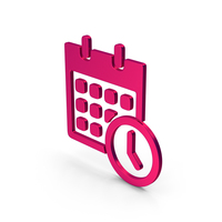 Symbol Date And Time Metallic PNG & PSD Images