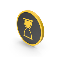 Yellow Hourglass Icon PNG & PSD Images