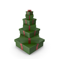 Noel from Green Gift Boxes with Red Ribbon PNG & PSD Images