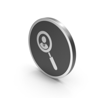 Silver Icon Search / Find People PNG & PSD Images