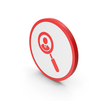 Icon Search / Find People Red PNG & PSD Images