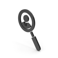 Symbol Search / Find People Black PNG & PSD Images