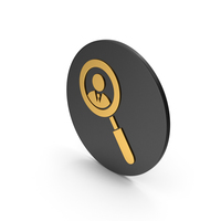 Search / Find People Gold Icon PNG & PSD Images
