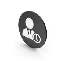 Work Time Clock Icon PNG & PSD Images
