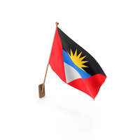 Wall Flag of Antigua and Barbuda PNG & PSD Images