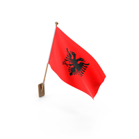 Wall Flag of Albania PNG & PSD Images