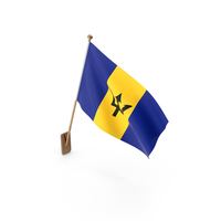 Wall Flag of Barbados PNG & PSD Images