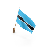 Wall Flag of Botswana PNG & PSD Images
