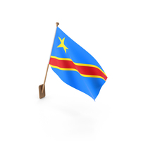 Wall Flag of DR Congo PNG & PSD Images
