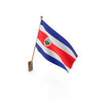 Wall Flag of Costa Rica PNG & PSD Images