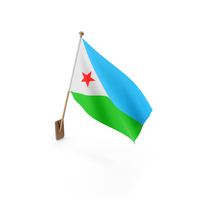 Wall Flag of Djibouti PNG & PSD Images