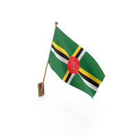 Wall Flag of Dominica PNG & PSD Images