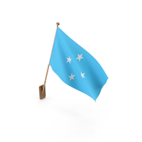 Wall Flag of Micronesia PNG & PSD Images