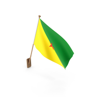 Wall Flag  of French Guiana PNG & PSD Images