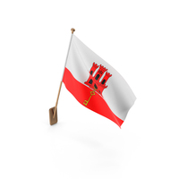 Wall Flag of Gibraltar PNG & PSD Images