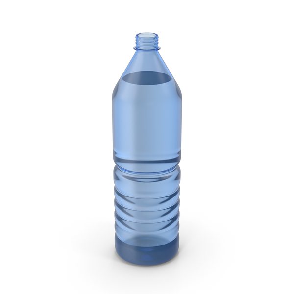 Water Plastic Bottle Blue Opened PNG & PSD Images