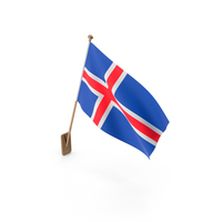 Wall Flag of Iceland PNG & PSD Images