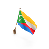 Wall Flag of Comoros PNG & PSD Images