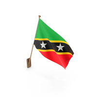 Wall Flag of Saint Kitts and Nevis PNG & PSD Images