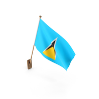 Wall Flag of Saint Lucia PNG & PSD Images