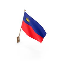 Wall Flag of Liechtenstein PNG & PSD Images