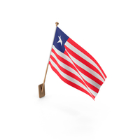 Wall Flag of Liberia PNG & PSD Images