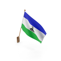 Wall Flag of Lesotho PNG & PSD Images