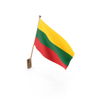 Wall Flag of Lithuania PNG & PSD Images