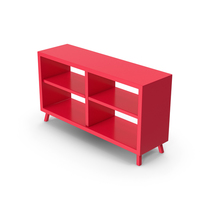 Modern Shelf Red PNG & PSD Images