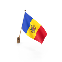 Wall Flag of Moldova PNG & PSD Images
