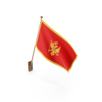 Wall Flag of Montenegro PNG & PSD Images
