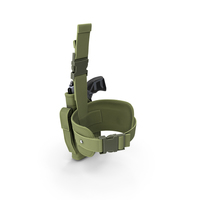 Gun With Holster Green PNG & PSD Images