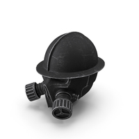 蒸汽朋克头盔黑色PNG和PSD图像