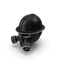 Steampunk Helmet Black Worn PNG & PSD Images
