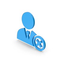 Symbol User / Avatar Remove Blue PNG & PSD Images