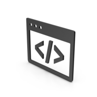 Coding Black Symbol PNG & PSD Images