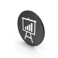 Presentation Board Graph Icon PNG & PSD Images