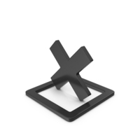 X Mark Black PNG & PSD Images