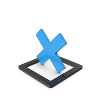 X Mark Blue PNG & PSD Images