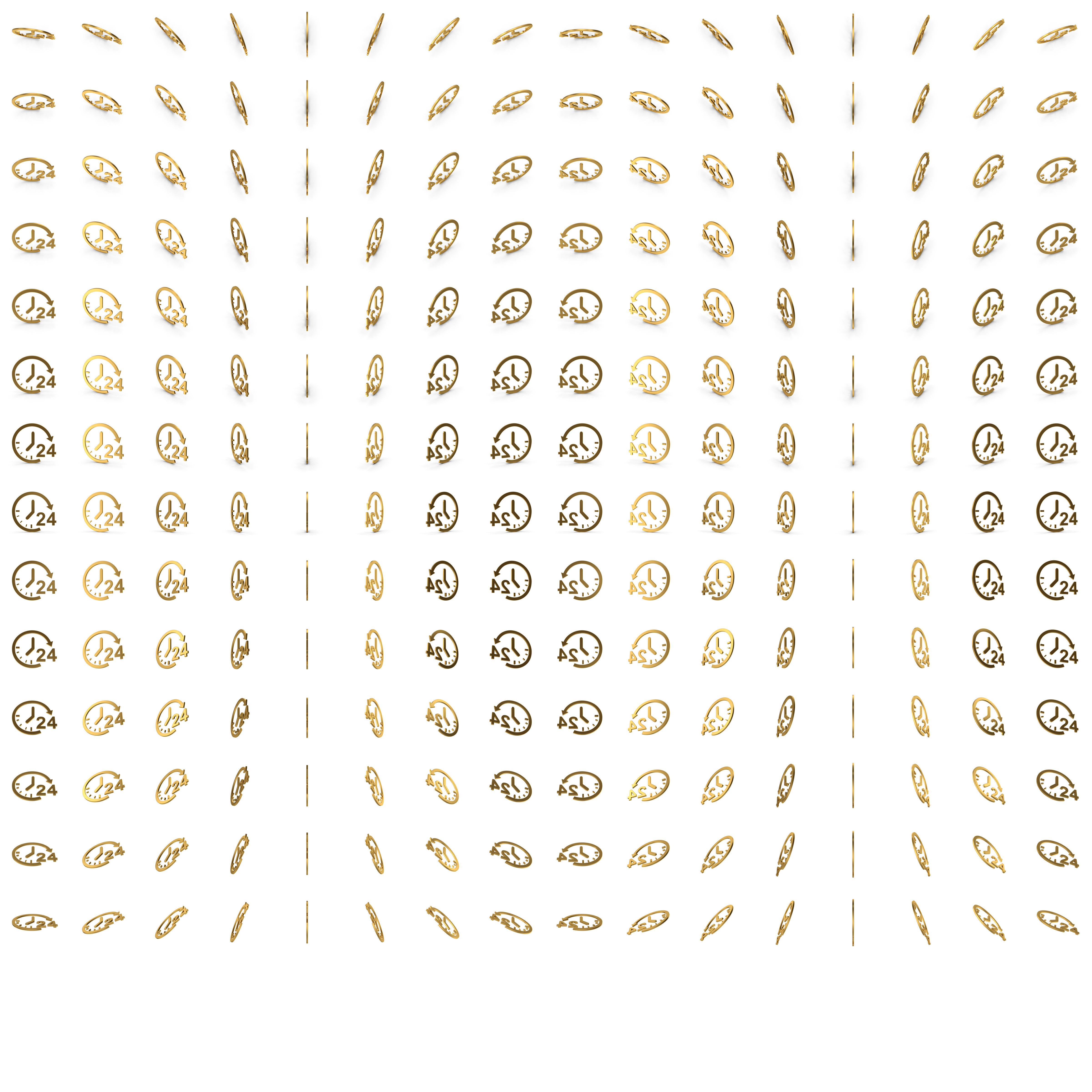 Symbol 24 Hour Time Gold PNG Images & PSDs for Download