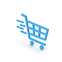 Fast Shopping Blue Symbol PNG & PSD Images