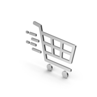 Symbol Fast Shopping Silver PNG & PSD Images