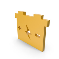 Battery Yellow Icon PNG & PSD Images