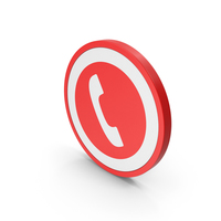 Red Phone / Call Icon PNG & PSD Images