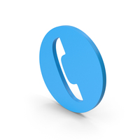 Phone / Call Blue Symbol PNG & PSD Images