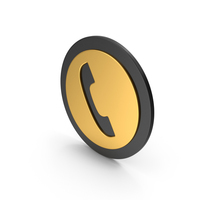 Phone Gold Icon PNG & PSD Images