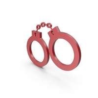 Red Handcuff Icon PNG & PSD Images