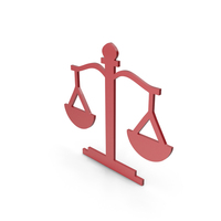 Scales Of Justice Red Icon PNG & PSD Images