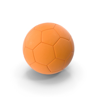 Classic Orange Soccer Ball PNG & PSD Images